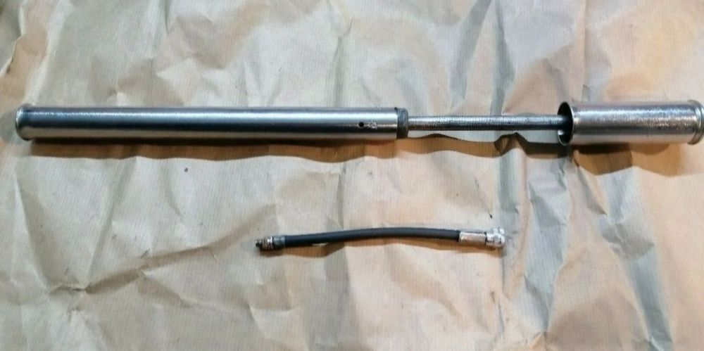 Pompka 32cm romet prl oryginał z epoki motorynka chrom