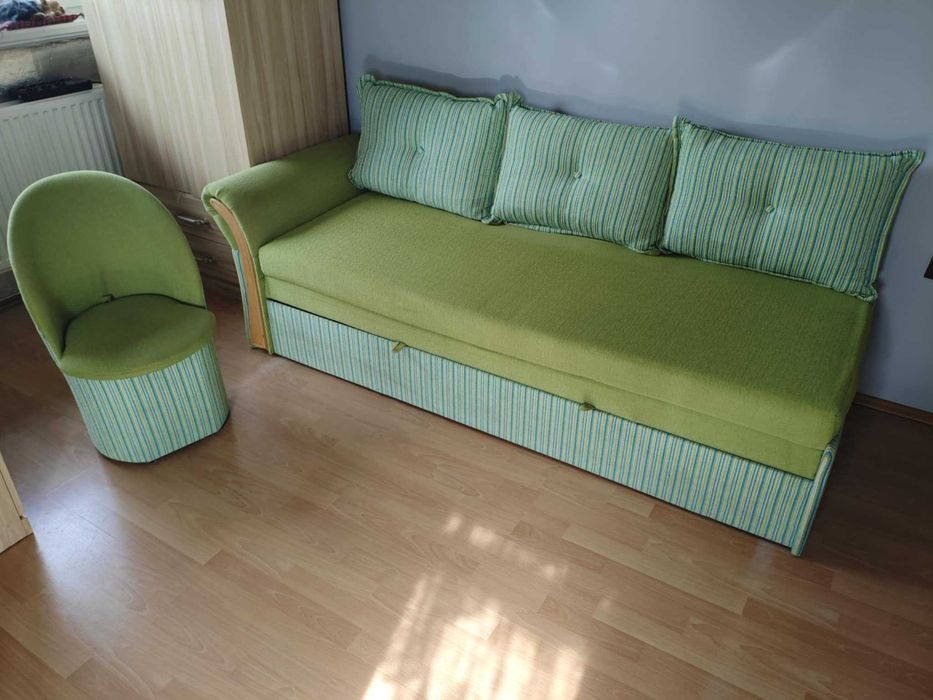 Łóżko rozkładane plus fotel