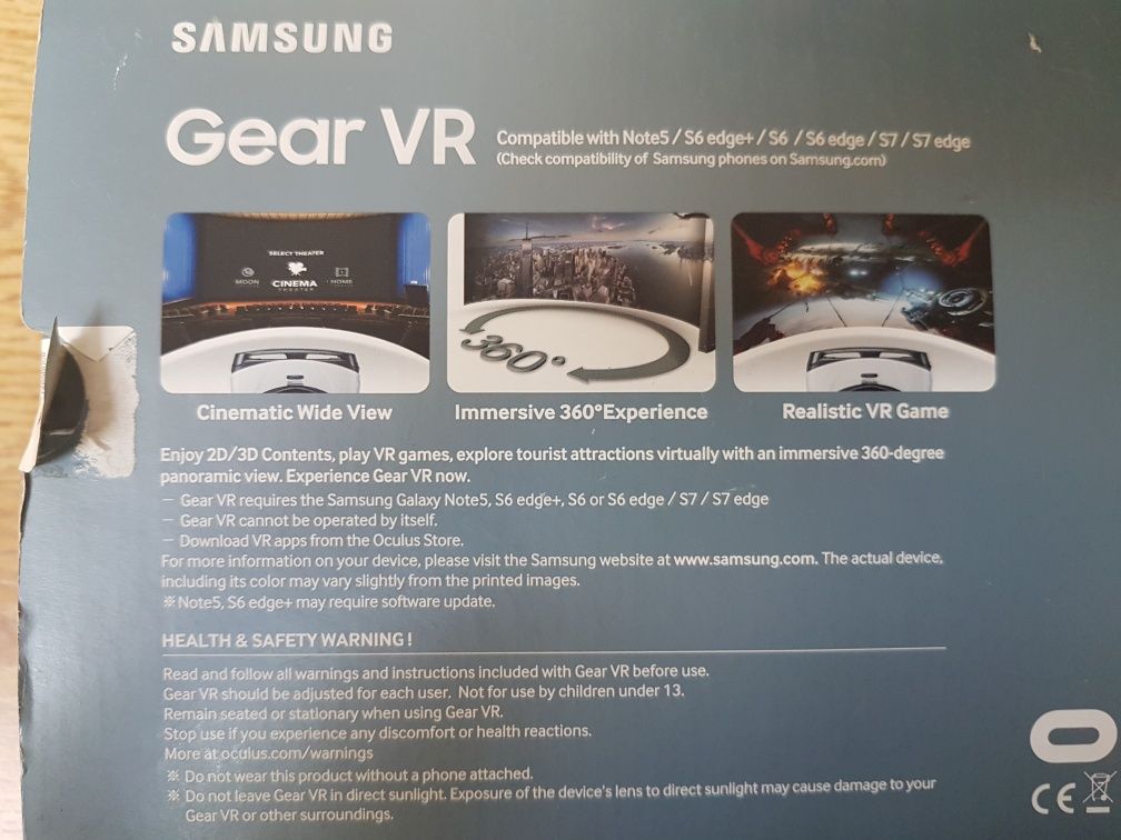 Oculos Samsung GEAR VR