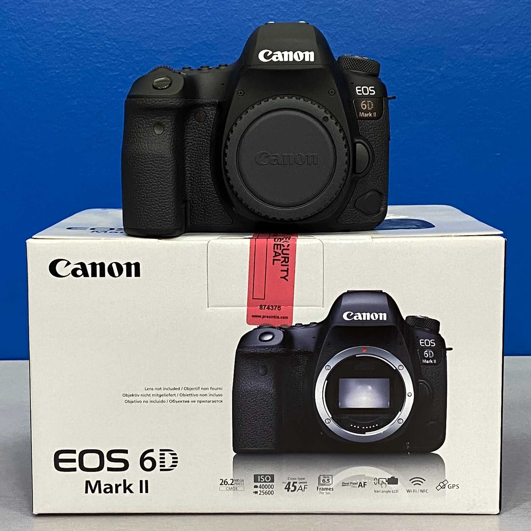 Canon EOS 6D Mark II (Corpo) - 26.2MP - NOVA - 3 ANOS DE GARANTIA