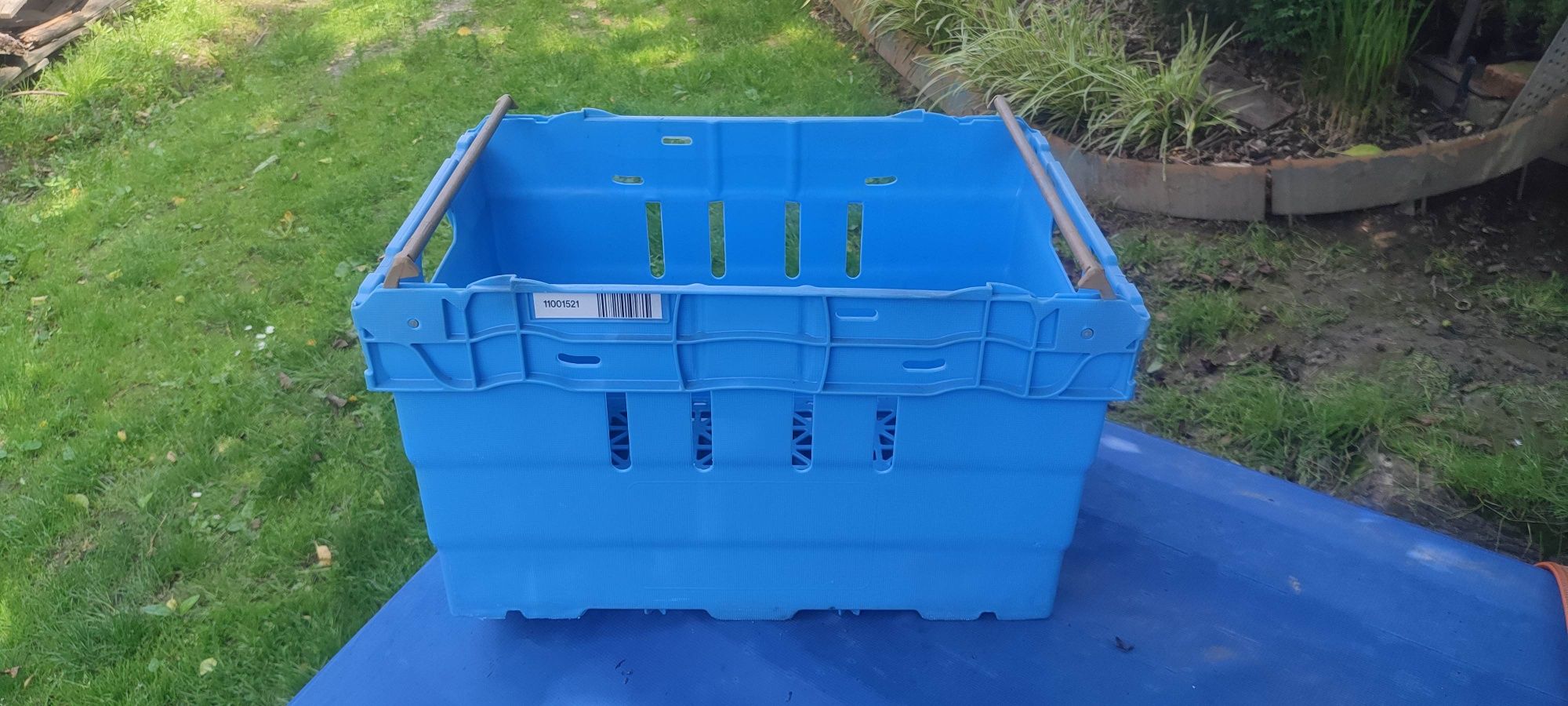 Plastikowa Skrzynia z Uchwytami,skrzynka , paczka, pojemnik,