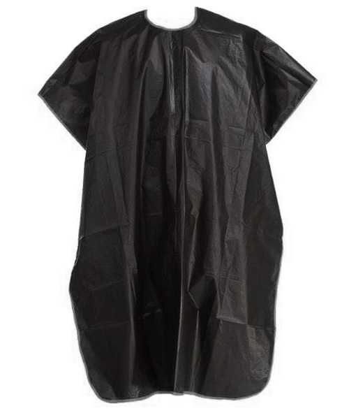 Peleryna fryzjerska CZARNA uniwersalna 145 x 95 cm