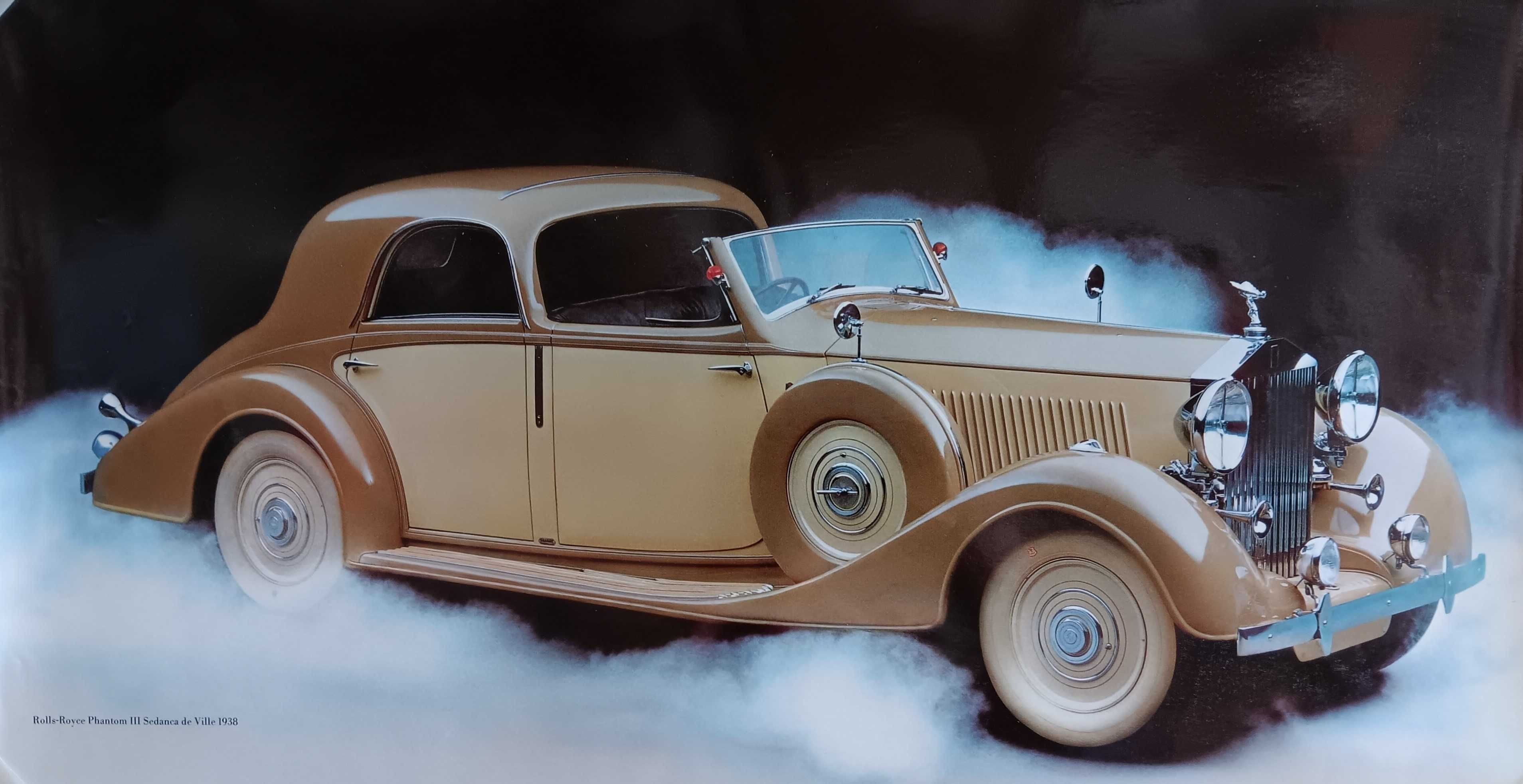 "Rolls-Royce Phantom 111 Sedanca de Ville 1938" - Litografia antiga