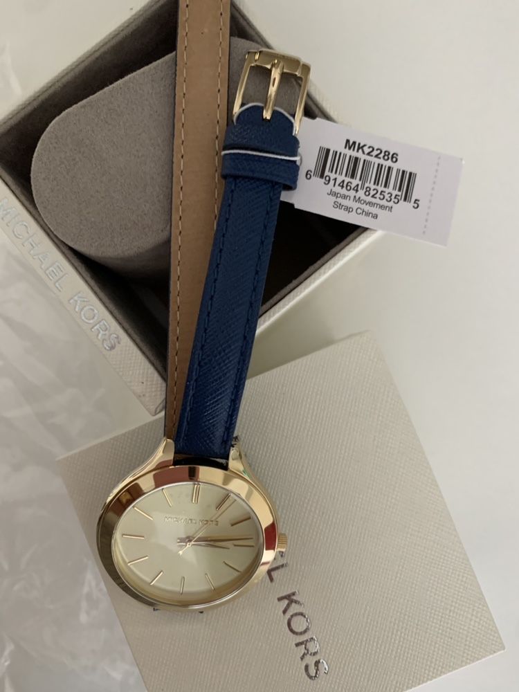 Relógio MK Michael Kors azul NOVO