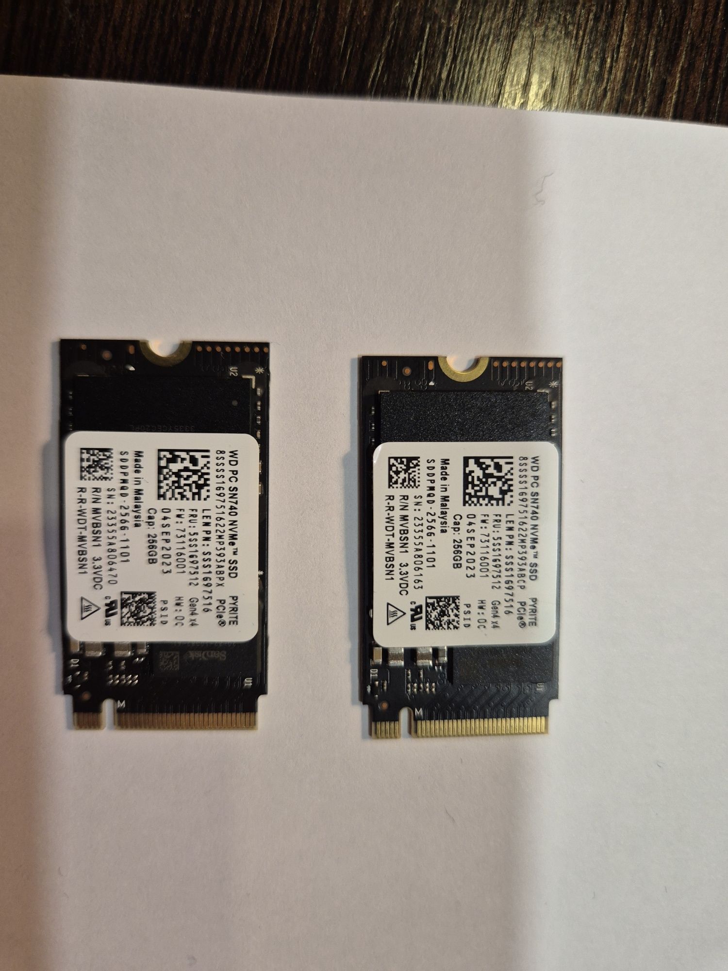 Discos SSD WD 256GB M.2  NVMe PCI-e Bulk Novos