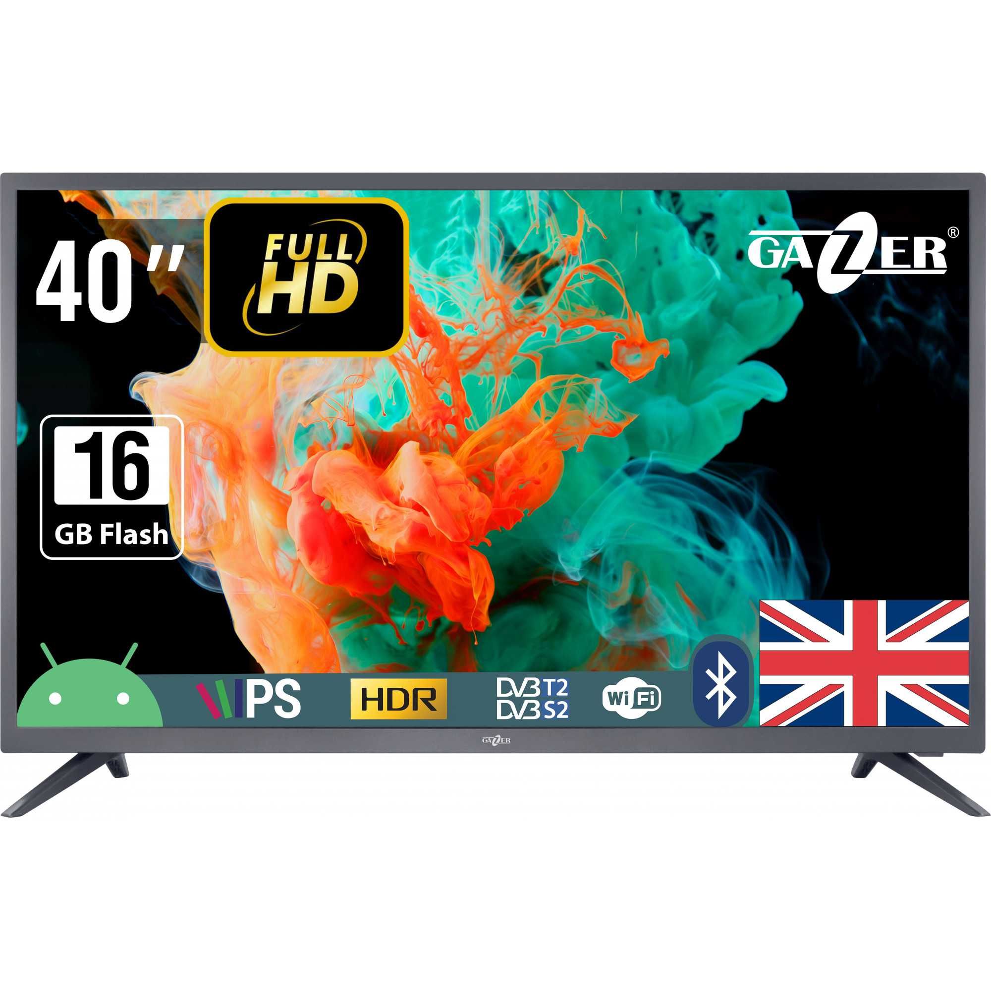 Телевізор 40"  Gazer TV40-FS2G Smart T2
