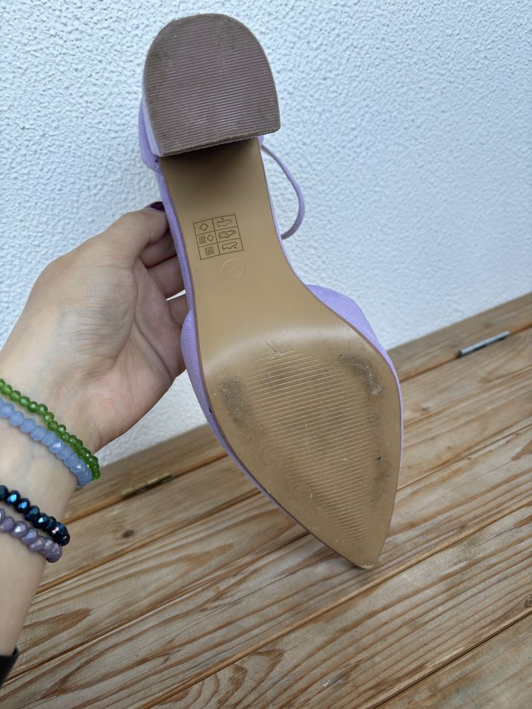Buty na obcasie fioletowe Seastar
