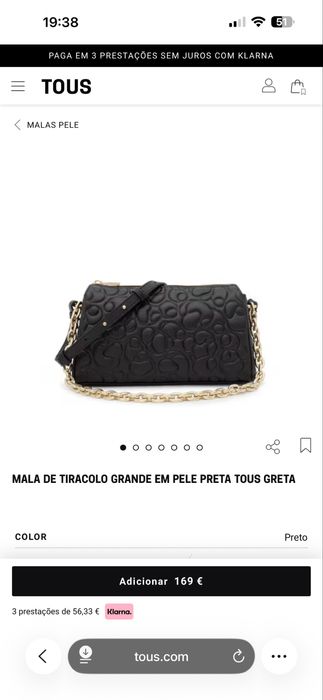 Conjunto Tous em pele - Pouco uso