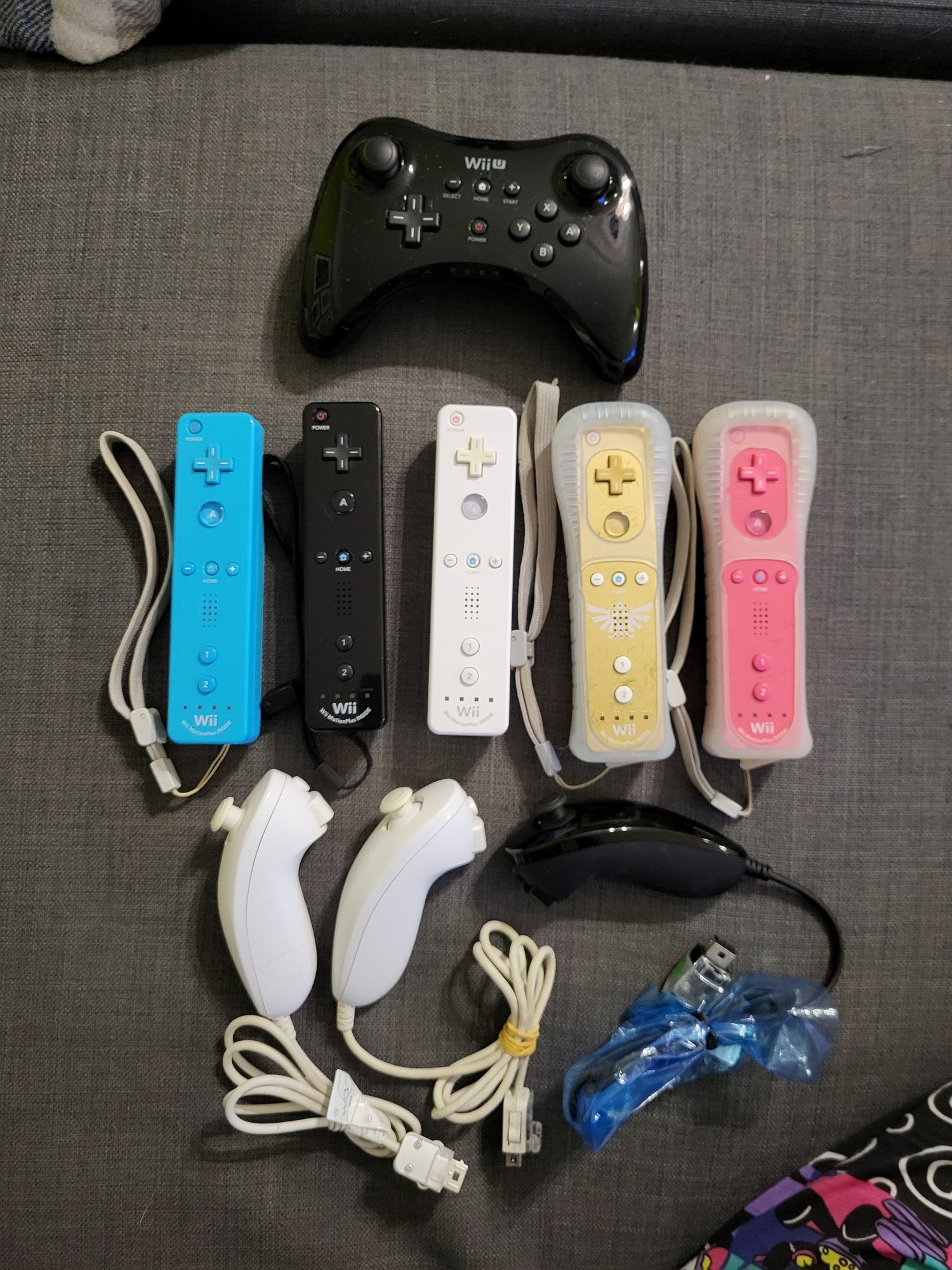 Nintendo Wii WiiU comandos zelda link Gamepad nunchuk Remote Wiimote