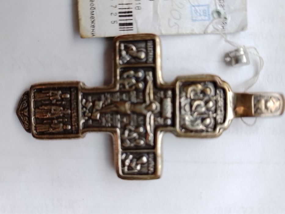 Очень масивный серебряный крест 2.6 гр. Новый.