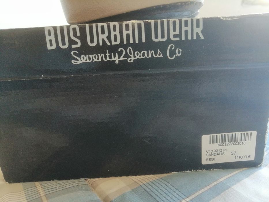 Sandálias pele  Bege 37 - Bus Urban wear