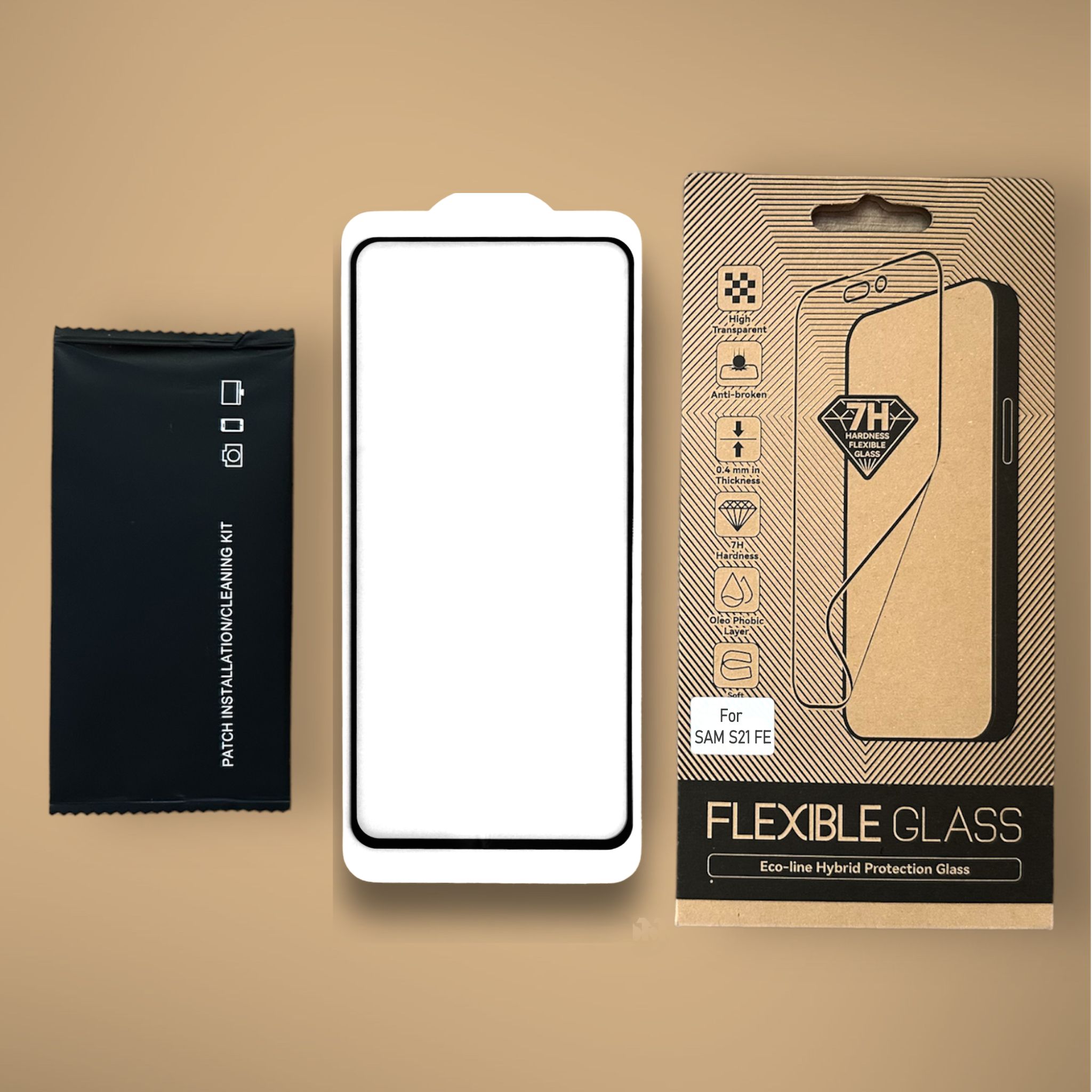 Szkło hybrydowe Galaxy S21 FE Niepękający Flexible Glass MBS