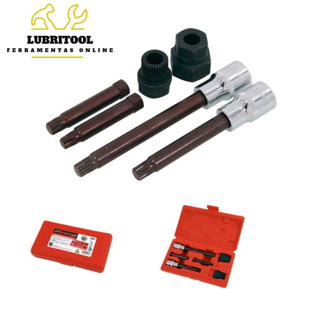 Jogo 6 Chaves para Alternador SPLINE XZN TORX CT4070 | NOVOS