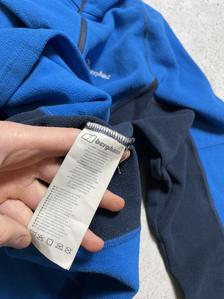 Мужская Флисовая Кофта 1/4 Зип Berghaus Оригинал Идеал XL-2XL