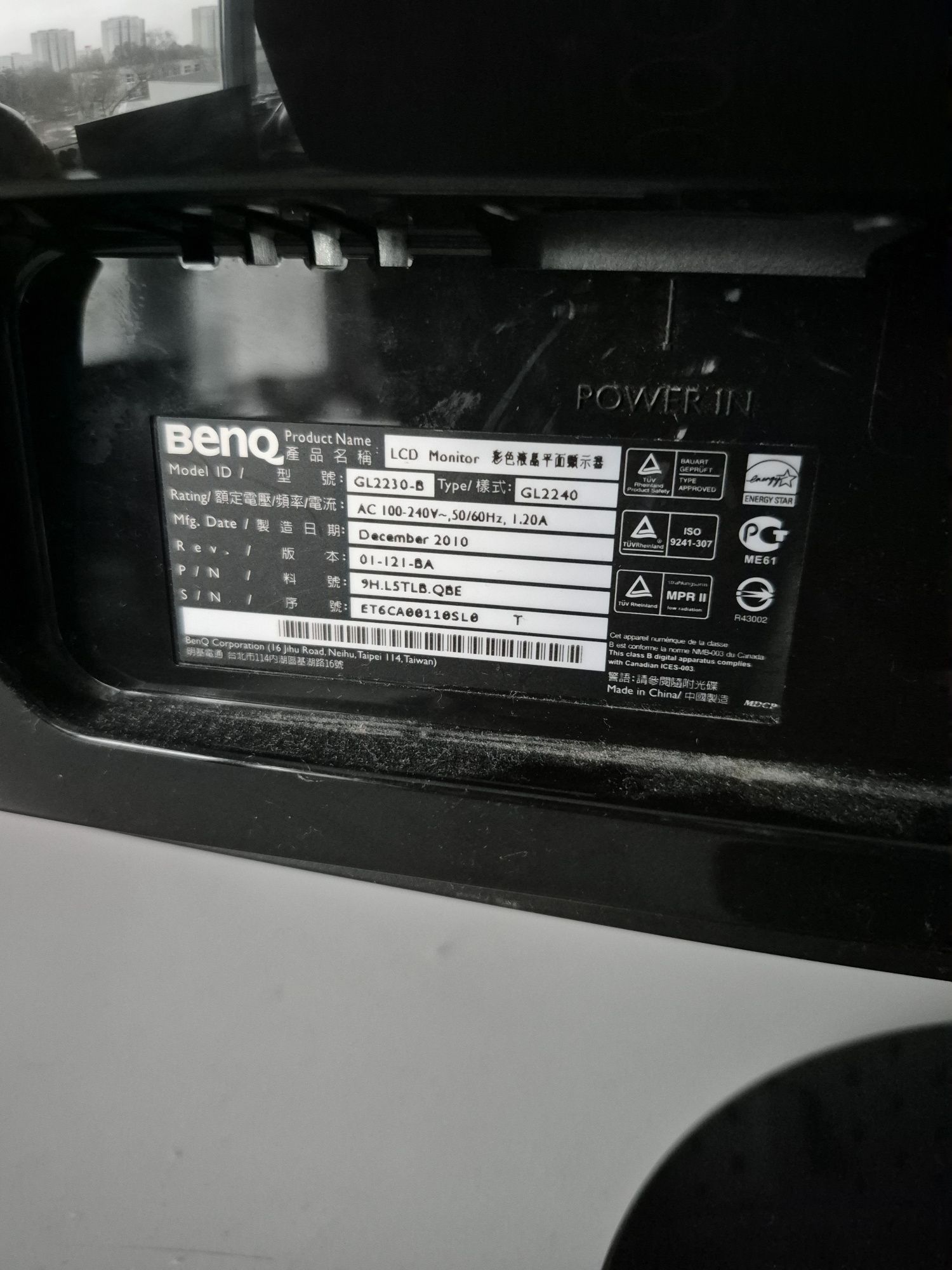 Monitor Benq 22"
