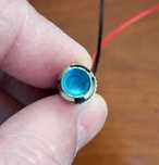 Светодиодный индикатор 6 мм металлический 5V синий