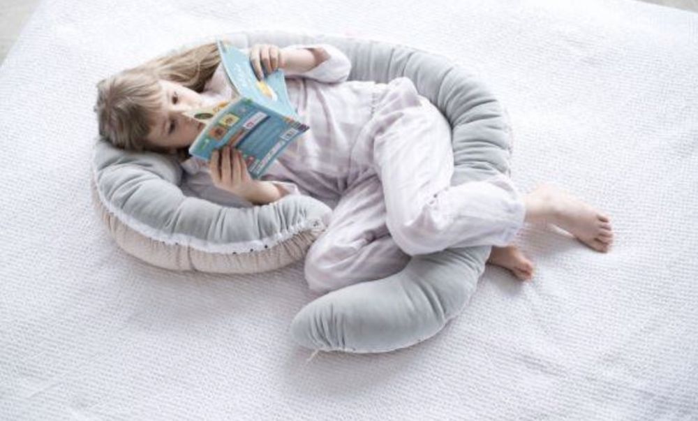 2w1: Gniazdo Niemowlęce + Kojec Junior (wysoki) Beżowy Motherhood