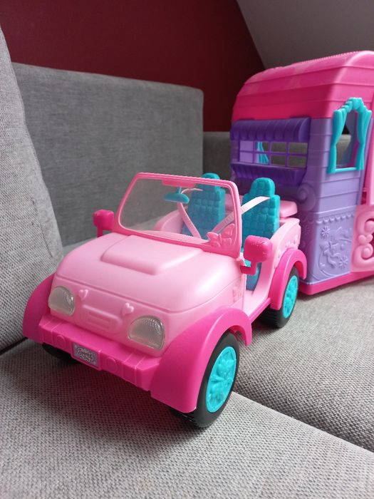 Kamper kemping z przyczepą 70 cm dla lalek Barbie