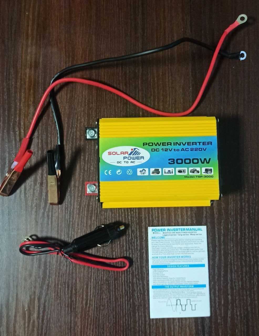 Інвертор авто Converter Inverter DC12V to AC220V Car Inverter 12V