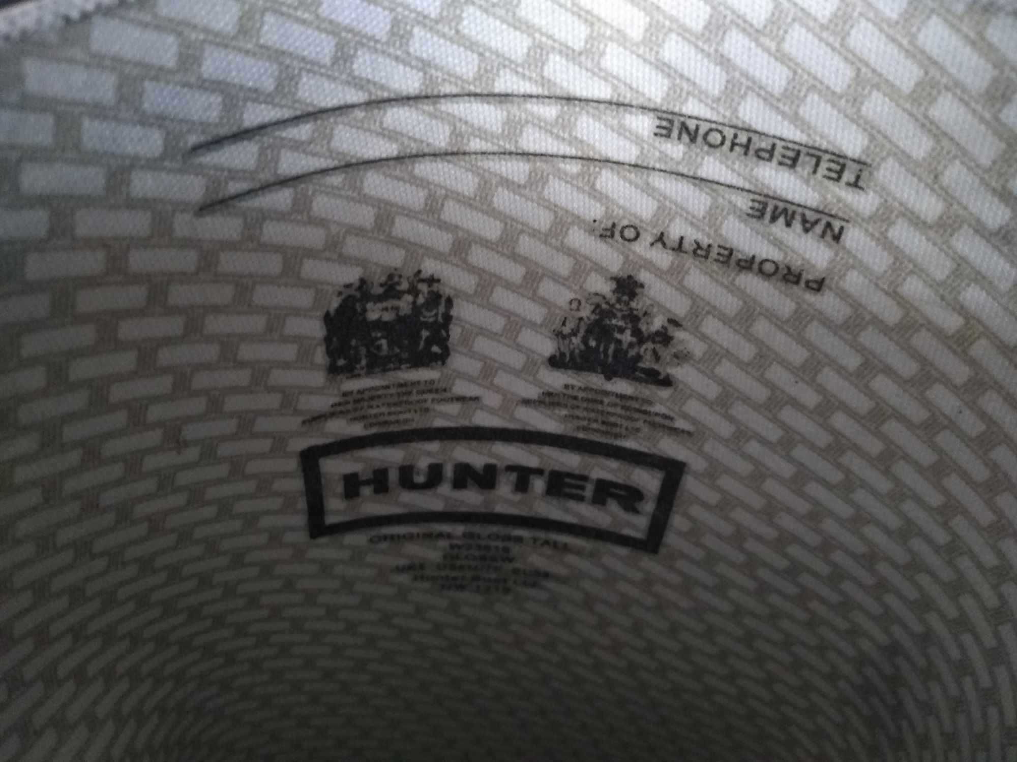 Hunter Original Gloss Tall kalosze 38 śliczne