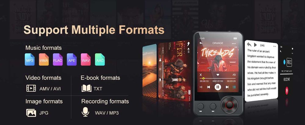 Ні-Fi MP3-плеер Oilsky A55. Новий. 128 ГБ, Bluetooth 5.3