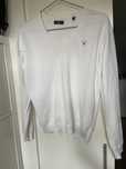 Sweter w serek biały Gant r. S