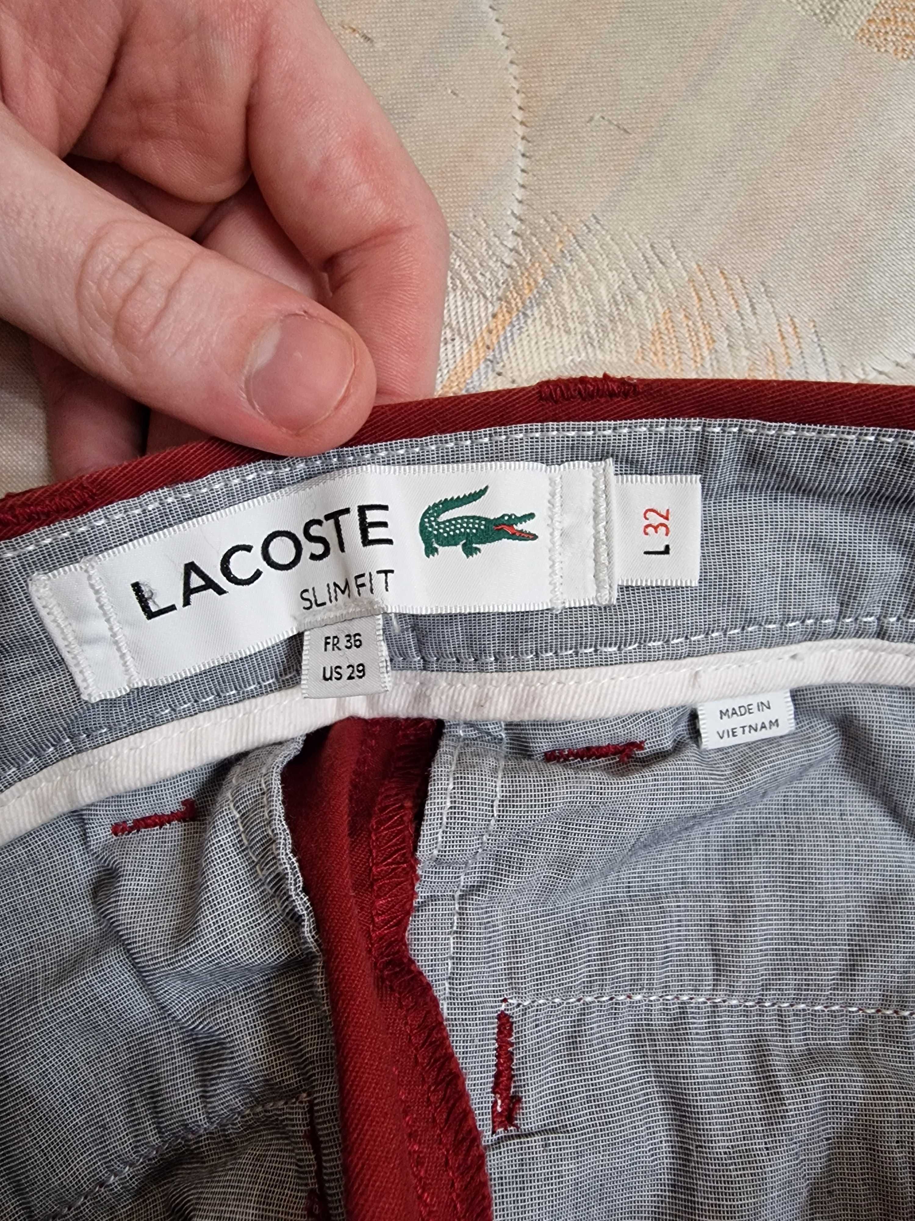 Штани чіноси Lacoste 29x32 slim оригінал