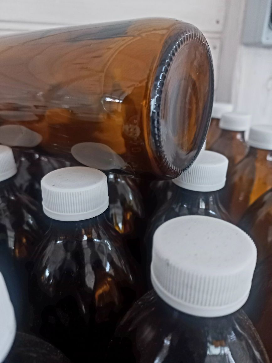Komplet Butelki 1L 0,5L. apteczne do wina ciemne gąsior butla nalewka