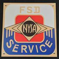 Tablica PRL Nysa Service FSD tablica pcv