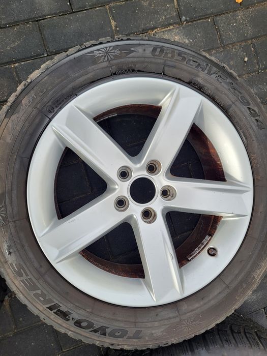 Alufelgi 5x112 17' opony zimowe Toyo 225/55/17 8mn