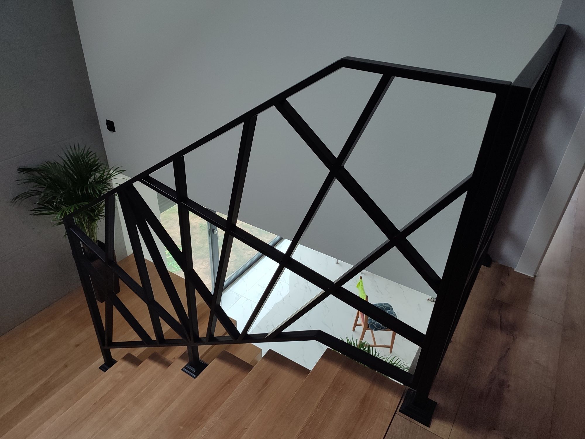 Balustrada balustrady poręcz schodowa  metalowa