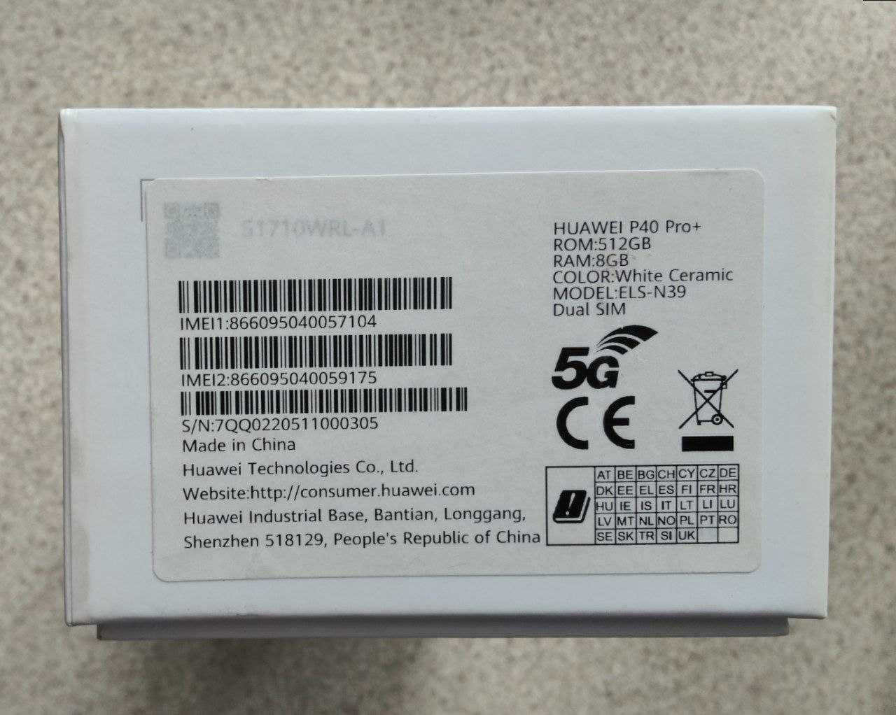 Huawei P40 Pro Plus 8/512GB White Ceramic EU