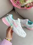 38р 41р Кросівки Nike V2K Runtekk White Pink найк білі блакитні рожеві