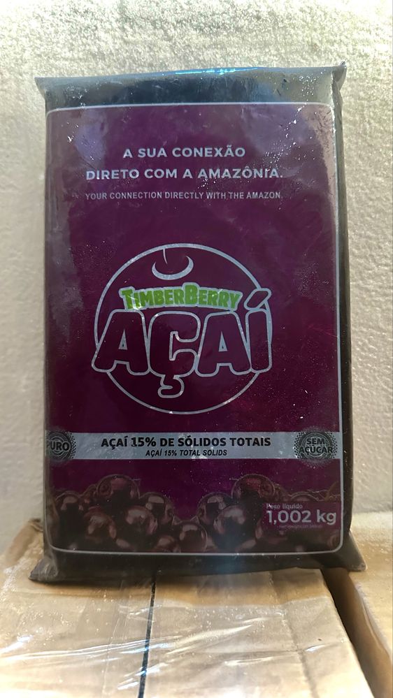 Açaí em polpa 15% de solidos TimberBerry
