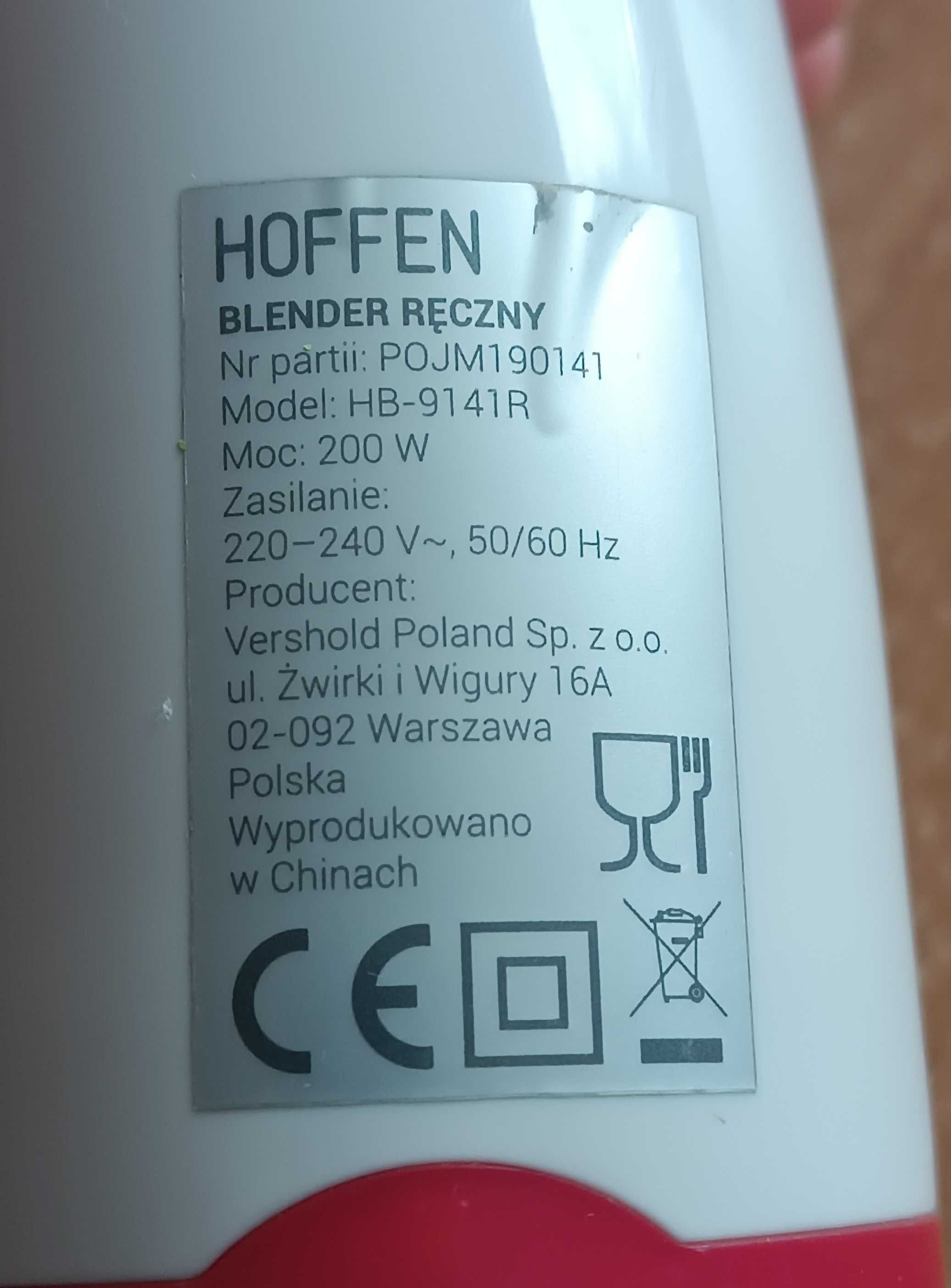Blender ręczny Hoffen HB-9141R
