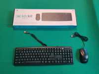 Teclado + Rato com fio USB - 1Life