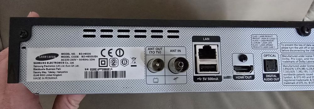 Blu-ray Samsung 3D BD-H8500