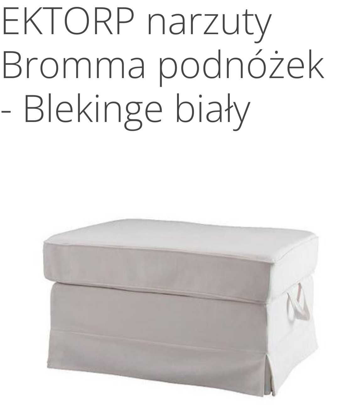 Ikea Ektorp Bromma biały pokrowiec/ pokrycie na podnóżek/ puf/ schowek