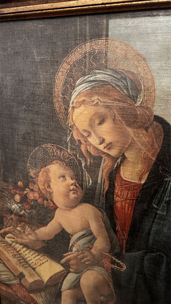 Quadro Virgem Maria e menino Jesus