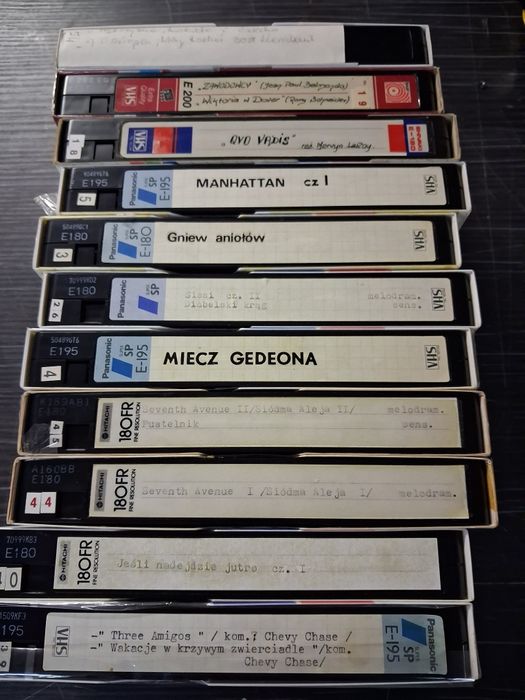 Zestaw kaset vhs