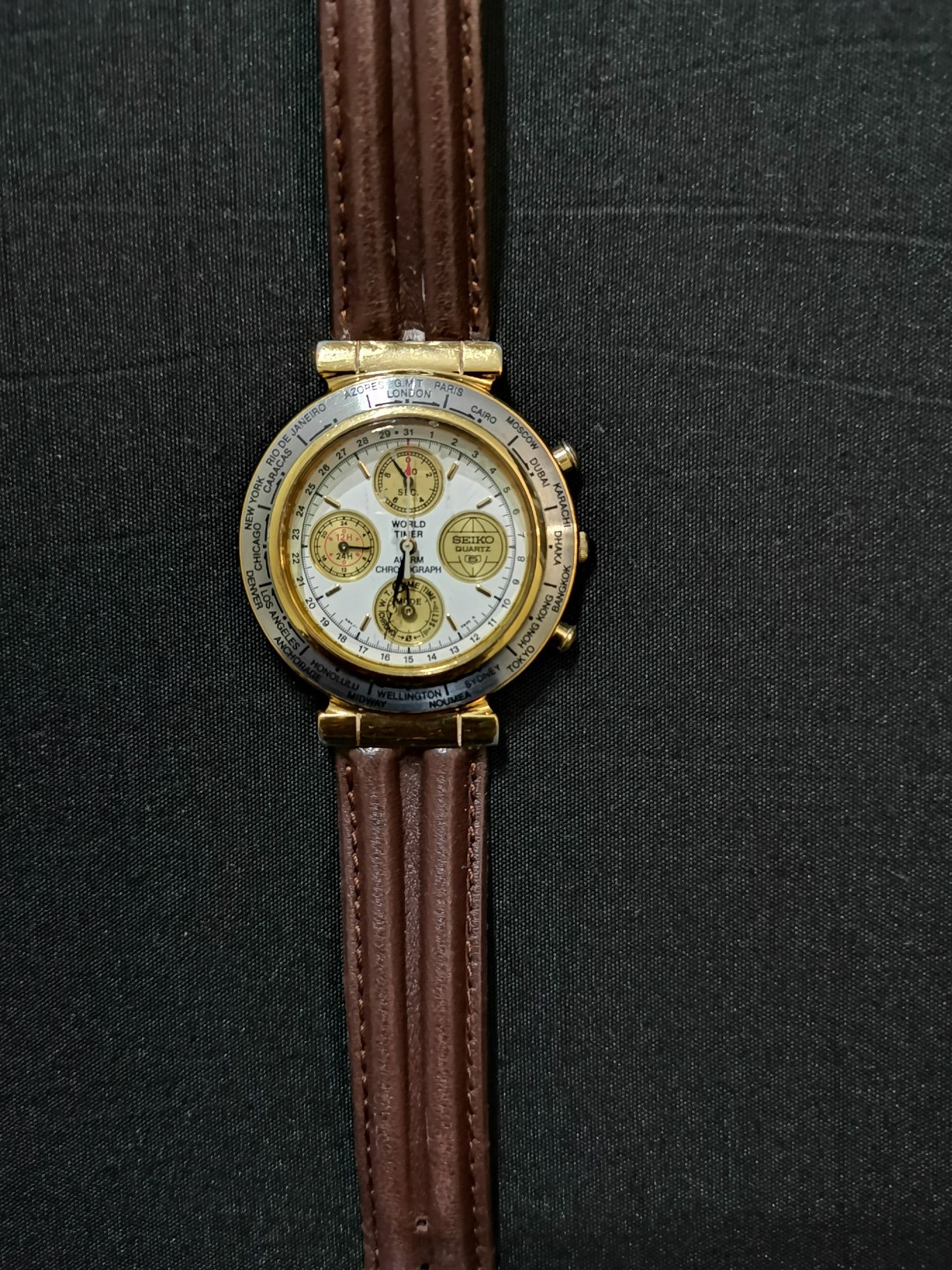 Relógio Seyko World Timer