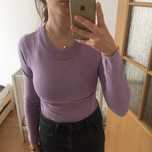 Liliowy sweter Stradivarius