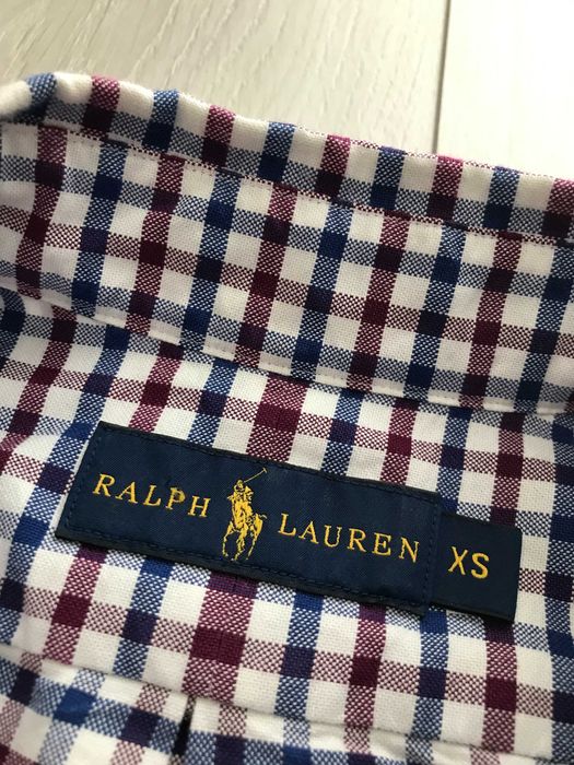 RALPH LAUREN r.XS oryginalna koszula męska w kratkę stan BDB