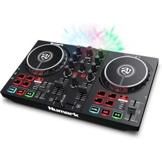 Controladora DJ Numark Party Mix – Compacta, com luzes LED |