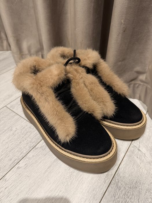 Лофери зимові ,натуральний замш 37