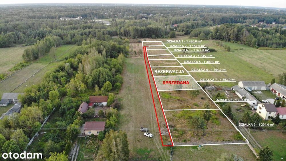 Pod budowę domu lub bliźniaka działka z WZ, tylko 20 min od Warszawy!