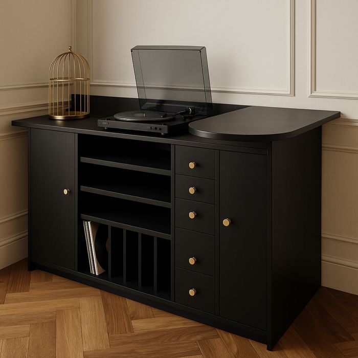 Unikalna komoda vintage bauhaus z barkiem