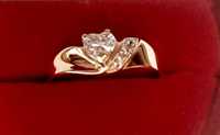 Złoty pierścionek  na  zaręczyny lub rocznicę próba 585 prezent