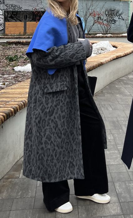 Пальто Zara в леопардовий принт