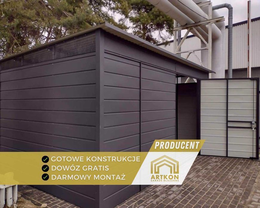 Zabudowa koszy na śmieci | Wiata | Altana śmietnikowa | Jesienna PROMO